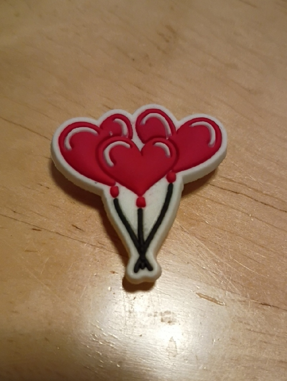 10 for $10 Jibbitz Croc Charms - Red Heart Balloons - New Shoe Charm